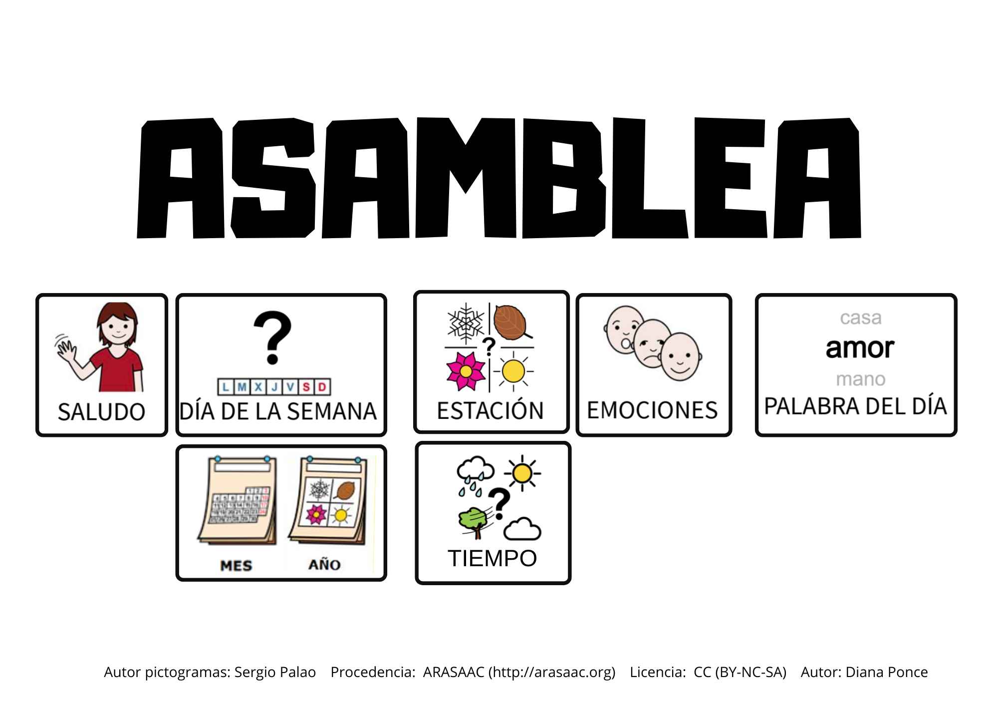 Material TEACCH: Asamblea